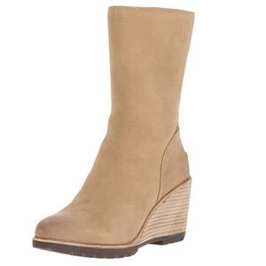 Sorel Uptown Tan Wedge Heeled Boots
